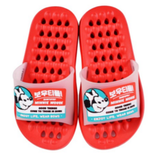 릴팡 아동용 미니 레트로 EVA 소프트 욕실화 MK6175, Red, 1개