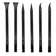 스크레이퍼 소형 플라스틱 도구 좁은 공간과 틈에 사용 기름 얼룩 라벨 음식 먼지 페인트 등을 제거하는 데 적합 (스크레이퍼 6개), 스크레이퍼 6개