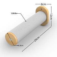 實木上墻壁掛式貓爬架，貓咪圓柱跳板太空艙吊床，冬季貓墻貓床, 1個, 單個圓柱梯, 單個圓柱梯