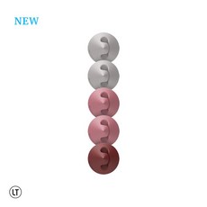 LeadTrend 三角錐收線器 LT Cone Cable Holder 喵之隅【5個1入】，桌面集線器，電線整理器，充電線收納，耳機線固定器, 1個, 漸層紅, 漸層紅