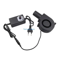 조정 가능한 속도와 35CFM 출력을 갖춘 바베큐 그릴 및 장작 스토브용 공기 수집 덕트가 있는 12V 5500RPM, 02 EU, 01 빠른  Mainland