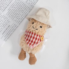 Jellycat 造型花生 玩偶衣服 頭套 配飾, 1個, 鄉村野餐