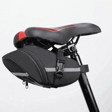 자전거 안장 수납 가방 새들백 장비 소지품 바이크 백 jus*53833xY, 1개, 블랙