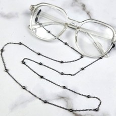 블랙 체인 안경 끈 스트랩 목줄 패션 안경 목걸이 홀더