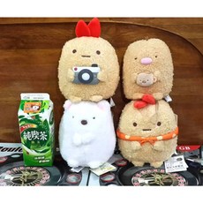 角落生物 角落小夥伴 白熊 炸豬排 炸蝦 絨毛玩偶 娃娃 抱枕 禮物, 1個, C