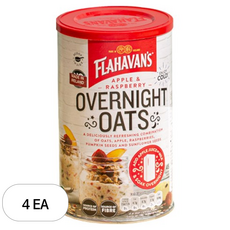플라하반 오버나이트 오트밀, 450g, 4개