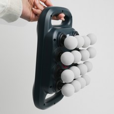 와야 초강력 30단계 문어발 마사지기 근막 12mm 속근육 마사지건, 다크그린, 16헤드