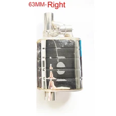 자동차 배기 파이프 진공 펌프 가변 밸브 머플러 원격 제어 스테인레스 스틸 범용 ID 51 60 63mm 70mm 플, [08] 63mm Right, 1개