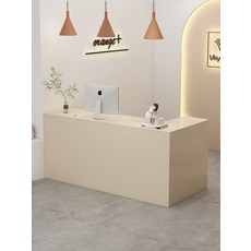 안내데스크 카운터 계산대 미용실, 120x60x90cm, 밀크커피색으로좌회전(우회전시주의)