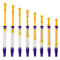 음악놀이 고음저음 새소리 손잡이피리 교육기관 유아교구 음악준비물 연주놀이 수업용, 1개, 노랑보라