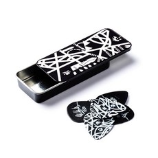 Dunlop EVH STAR GUITAR PICK TIN 鐵盒EVH簽名款 EVHPT06 吉他彈片組 提升演奏手感, 1個