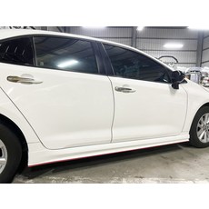 汽車側裙飾條, 白色, 1套