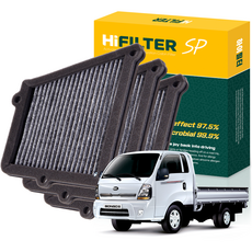 하이필터 기아 자동차 봉고3 활성탄 에어컨필터, 3개, 봉고III 페이스리프트 HI-P016