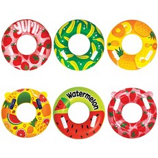 라온토이 딸기 수박 트로피칼 파인애플 바나나 스트로베리 과일 손잡이 튜브 물놀이 여름휴가 계곡 수영, 딸기70, 1개