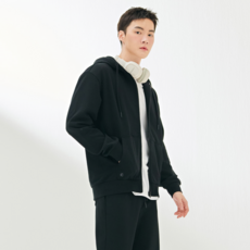 체이스컬트 2color 커플 에센셜 후드 집업