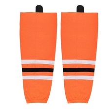 RVOKYE 훈련 및 게임용 프로 아이스 하키 양말 - 고밀도 메시 빠른 건조 통기성 하키 양말 청소년 성인용 Ht10-레드 L, RVOKYE Ice Hockey Team Trainin, Ht25-오렌지