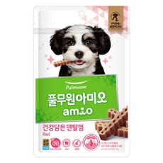 풀무원아미오 강아지 건강담은 덴탈껌, 레드, 100g, 1개