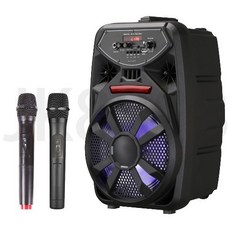 大聲公歡樂型無線麥克風 雙手持麥克風組 保固一年 藍牙喇叭 行動KTV 廣場音響