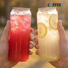 커피세븐 (알뜰형) 캔시머용 PET 공캔 500ml/뚜껑포함, 1세트, 100개입