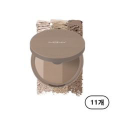 맥퀸뉴욕 페이크 업 3색 쉐딩 9g, 그레이브라운(gray brown), 11개