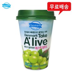 덴마크 테이크 얼라이브 머스캣 청포도, 250ml, 12개
