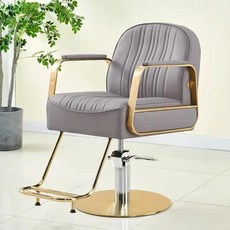 샵 의자 모바일 마사지 스툴 메이크업 페디큐어 뷰티 이발 헤어 살롱 네일 화장품 페이셜 카데이라 액세서리, 22) Gold big pedal V, 1개