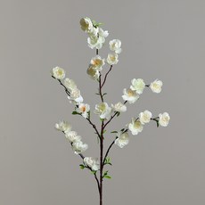 桃花仿真花束高級感成品假花客廳電視櫃茶几花藝植物婚慶裝飾擺件, 1個, 單枝白色桃花