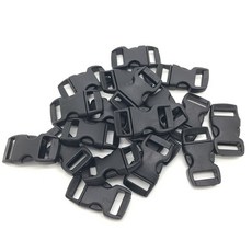 PARACORD 팔찌 플라스틱 버클 색상에 대 한 10 개/몫 3/8 10MM 와이드 윤곽 측면 릴리스, 10mm wide, Bla