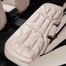 자동차시트커버 아우디 A4 A6 A3 Q3 Q5 Q2L A1 Q7 Q8 나팍가죽시트 쿠션 사계절용, 1개, 베이지화이트 뒷좌석 1개