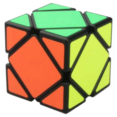 小小店舖 永駿 冠龍 斜轉 skewb 速解魔術方塊 魔方 SK 異形 玩具, 黑色 永駿新舊包裝隨機出