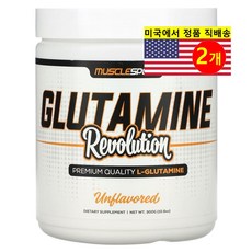 MuscleSport 머슬 스포츠 글루타민 파우더 레볼루션 무맛, 300g, 2개