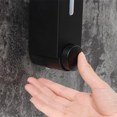 오스틴포유 물비누 디스펜서 420ml (1구) 블랙 손세정제디스펜서, 1