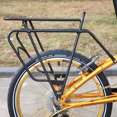 장거리 여행용 자전거 후면 선반 Dahon P8 접이식 랙 높이 조절 행거 20 인치, 02 hollow black