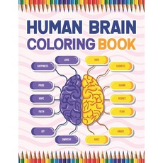(영문도서) Human Brain Coloring Book: Neuroscience Coloring book Medical School Students Nurses Doctors and Adu... Paperback, Independently Published, English, 9798561878121