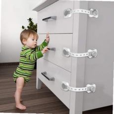 4개1세트 안전 문열림방지 밴드형 이중잠금장치 59000EA 1EA, 화이트