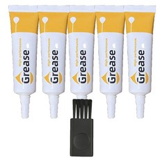 3D 프린터 부품 그리스 Bambulab Creality 압출기 기어 베어링 Pully Super Lube 용 고온 윤활유, 5xGrease 1xBrush, 1개