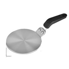 YIChu-新款摩卡壺導熱板咖啡壺陶瓷玻璃器皿電磁爐導熱盤不鏽鋼導熱墊 AEPU, 1個, 130*3.4mm(加厚升級款)摩卡壺款