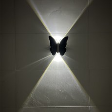 蝴蝶太陽能壁燈, 白光, 白光