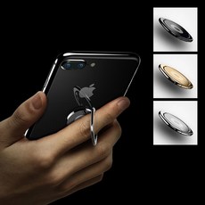 핸드폰 휴대폰 슬림 고리 회전 거치대 wns+6203cY, 1-슬림스마트링-블랙, 본상품선택