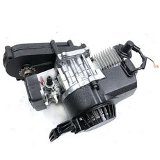 巨匠工廠 49CC迷你機車模型 兩沖程引擎 航模改裝發動機總成 高仿真收藏擺件, 普通手拉發動機（不包括小件, 1個