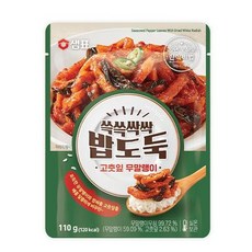 샘표 쓱쓱싹싹 밥도둑 고춧잎 무말랭이, 110g, 1개