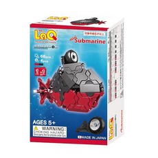 Yoshiritsu LaQ 하마콘 생성자 미니 잠수함(68pcs+SP4pcs) L009555, 상세페이지 참조, 1개