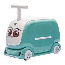 二合一收納兩用騎乘玩具, 1個, 藍色