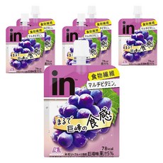 MORINAGA 森永 in膳食纖維綜合維他命果凍飲 巨峰葡萄味, 6個, 150g
