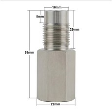O2 센서 스페이서 어댑터 촉매 자동차 미니 라이트 체크 산소 엔진 변환기 수정, 1개, M18x1.5 58MM