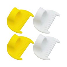 UrBestChoose 4 PCS 재봉 도구 세트 - 에지 스티치 잠금 및 게이지 손 퀼팅 헤밍 공예용 블랭킷 가이드 3mm 4mm 화이트 & 핑크, Yellow & White