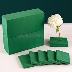 플로랄폼 꽃블럭 사각형 꽃꽂이 스펀지 오아시스 플라워폼 21.5X10.5cm, 1개