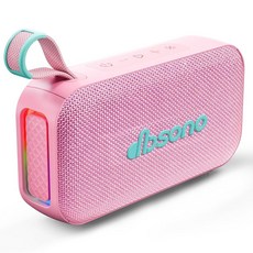 블루투스 스피커 스테레오 20W 큰 사운드: 30시간 재생 IPX5 방수 휴대용 무선 스피커 강력한 베이스 라이트쇼 남성/성인/청소년을 위한 생일 선물 해변 휴가 필, 핑크
