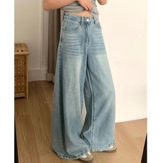 加絨加厚復古直筒牛仔褲女2025冬季大碼胖mm高腰寬鬆小個子闊腿褲