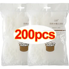 일회용 주방 싱크대 필터 채반 배수구 메쉬 백 막힘 쓰레기 봉투 여과기 500 30, 05 200PCS